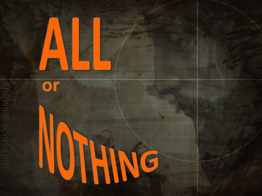 All Or Nothing (devotional) (brown)